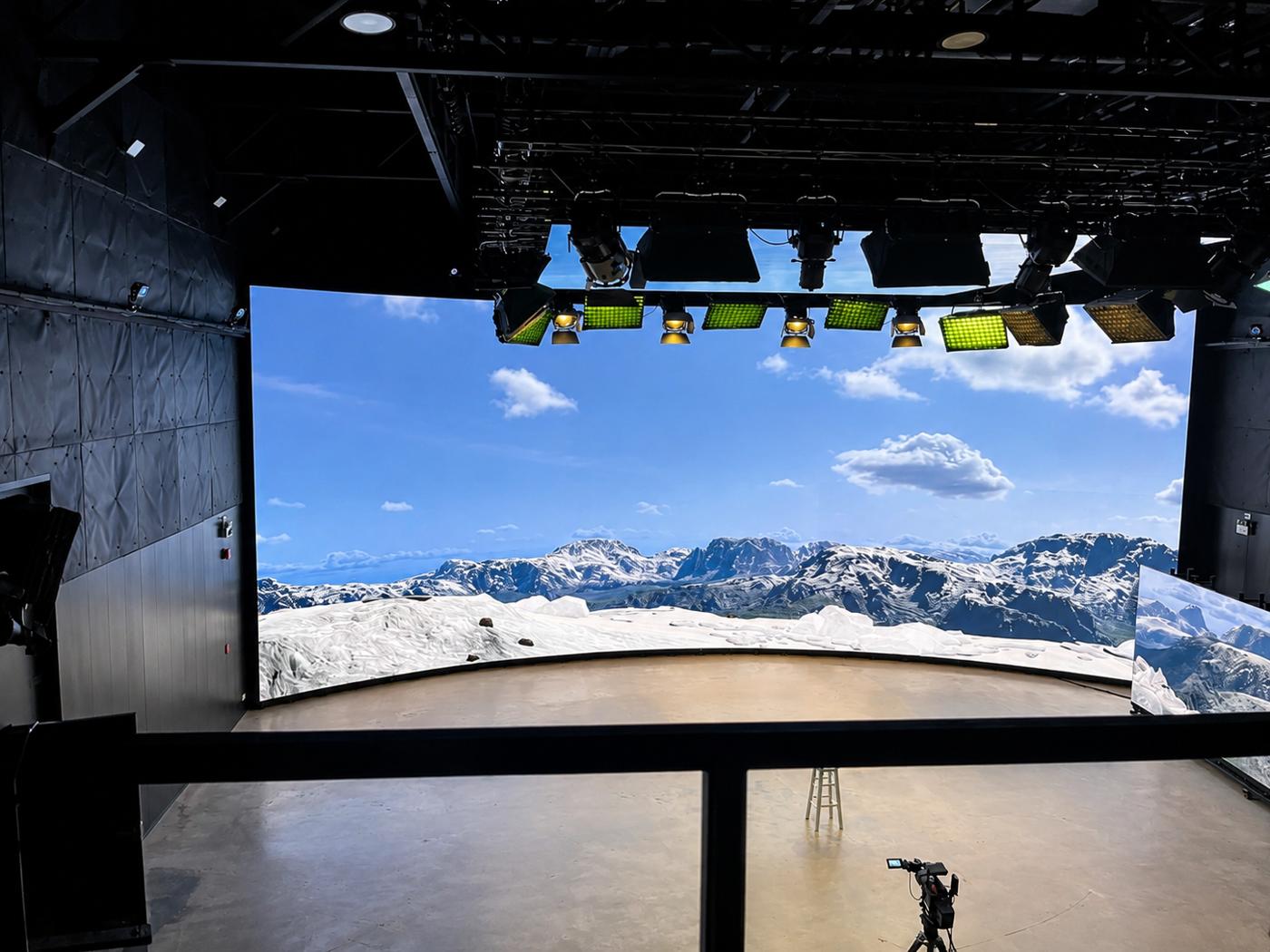 Virtual production LED stage